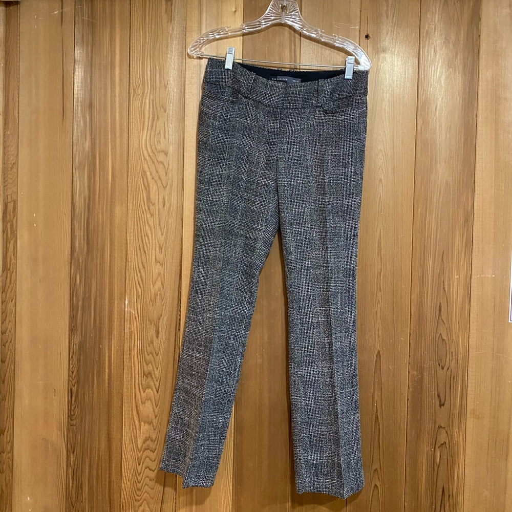 Black and white tweed dress pants from The Limited